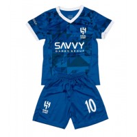 Maglie da calcio Al-Hilal Neymar Jr #10 Prima Maglia Bambino 2024-25 Manica Corta (+ Pantaloni corti)